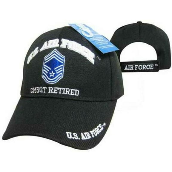 US Air Force CMSGT Chief Master Sergeant Retired Veteran Hat Ball Cap E9