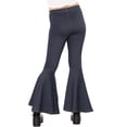 thumbnail image 3 of Stretch Is Comfort Girl's Poly/Spandex Stretch Bell Bottoms Flare Pants Denim Blue Medium, 3 of 6