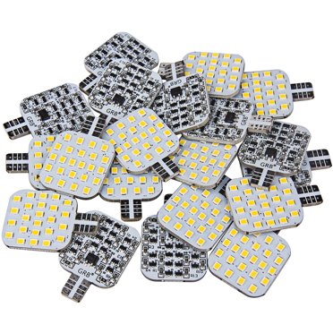 Synetic-USA 10x T10/921/194 LED Interior Bulbs – 42 SMD, Warm White – For RV, Camper, Trailer