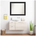 thumbnail image 5 of Amanti Art Custom Framed Wall and Bathroom Mirror (32.75 x 37.75 in.), Grand Black Frame, 5 of 7