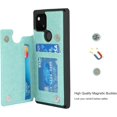 thumbnail image 5 of Pixel 5 Wallet Case with RFID Blocking Card Holder,Heart Floral Premium PU Leather Double Magnetic Buttons Stand Flip Wrist Strap Back Cover Case for Google Pixel 5 6.0 Inch,Heart Green, 5 of 17