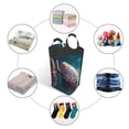 thumbnail image 5 of Lsque Abstract Botanical Heart Laundry Basket, Laundry Hamper, Dirty Clothes Hamper for Laundry, Collapsible, Waterproof Laundry Baskets with Aluminum Handles for Laundry, Dorm, Family, 5 of 6
