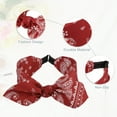 thumbnail image 4 of 3pcs Bow Knotted Wide Headbands Fashion Hair Accessories for Women Black Red Navy Blue 2.28" Width, 4 of 7
