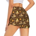 thumbnail image 2 of Uemuo Autumn With Pumpkin Harvest Pattern Women's Athletic Shorts High Waisted Running Shorts with Liner Pockets Gym Elastic Workout Shorts-Medium, 2 of 9
