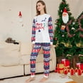thumbnail image 4 of 2023New Arrival Cotton Parent-child Home Clothing Set Christmas Letter Printed Pajamas Cute Cartoon Deer Antler Nightwear Suit, 4 of 4