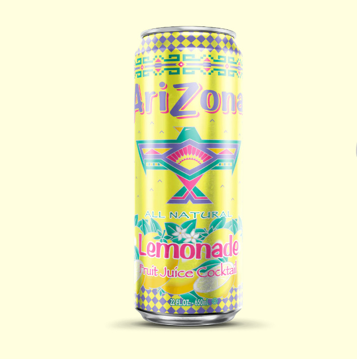 🍋 AriZona Lemonade & Orangeade Juice Cocktail – 22 fl oz Big Can (12-Pack) 🍊🥤