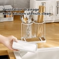 thumbnail image 4 of Kitchen Storage Organizer Drainable Chopstick Tube And Utensil Holder For Knives Forks Spoons With Detachable Tray 19.2 cm x 12 cm x 16.2 cm, 4 of 6