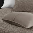 thumbnail image 5 of Madison Park Harper King/Cal King 3 Piece Velvet Quilt Set in Taupe, 5 of 7