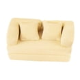 thumbnail image 3 of Yinanstore Canapé-Lit Mini Convertible Chaise Longue DIY Accessoires Modèle Réaliste Mini Causeuse pour Décorations Paysagères Jeu de Rôle Cadeau beige, 3 of 8