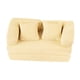 thumbnail image 3 of Mini sofá de dos plazas a escala 1/12, modelo decorativo, accesorios de bricolaje realistas con almohada para regalo. beige, 3 of 9