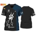 thumbnail image 1 of Camiseta de verano personalizada con estampado 3D para hombre y mujer, camisa Unisex de aseo, uniforme, ropa no laboral, DW171Adult size S Gao Jinjia LED, 1 of 2