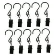 thumbnail image 5 of unbranded 50 Pcs Rods S-type Hook Clip Curtain Clamps Hanging Hooks 6X1.5X1CM Black, 5 of 8