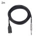 thumbnail image 2 of Gwong Electrónica Cable de grabación de audio de guitarra Tipo-C Macho a 6.35mm Macho CHIP INTERPRADO PLAQUETE Y PLAYA Cable adaptador de audio, 2 of 6