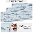 thumbnail image 2 of Dish Drying Mat Absorbent Dish Drainer Kitchen Counter 15.7x11.8inch Dish Drying Pad for Countertops Sinks Draining Racks Blue and Gray Sharks Pattern, 2 of 9
