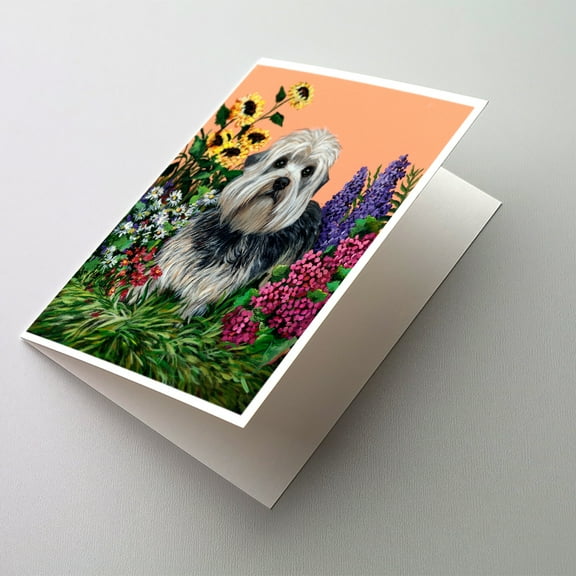 Dandie Dinmont Terrier Greeting Cards and Envelopes Pack of 8