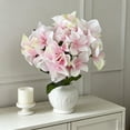 thumbnail image 5 of Hydrangea Artificial Flowers, Ongmies Silk Fake Flowers for Home Bathroom Office Table Centerpiece Shelf Decorations, 5 of 8