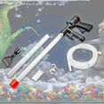 thumbnail image 1 of Limpiador de para acuarios Cambiador de agua para peceras Limpieza controlador de flujo de agua ajustable Limpiador de sifonación Colco Sifón de tanque de acuario, 1 of 8