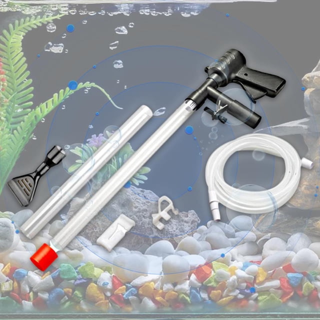 Limpiador de para acuarios Cambiador de agua para peceras Limpieza controlador de flujo de agua ajustable Limpiador de sifonación Colco Sifón de tanque de acuario