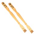 thumbnail image 5 of 2 PC Bamboo Wood Back Scratcher Massager 18.5" Self-Massager Sturdy Stick Roller, 5 of 5