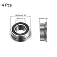 thumbnail image 2 of MF105-2RS Flanged Ball Bearing, 5x10x4mm Chrome Steel Double Sealed ABEC1 Flange Bearings,4 Pack, 2 of 5