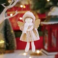 thumbnail image 2 of Christmas Angel Doll Hanging Ornaments Cute Cloth Angel Shape Pendants for Christmas Tree Decoration Xmas for Friends and Family（Rose Gold Angel）, 2 of 3