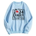 thumbnail image 4 of WEAIXIMIUNG Chandails à Col Rond pour Femmes Graphiques Automne Noël Surdimensionnés Chandails à Manches Longues pour Femmes à Col Rond Imprimé Lettres Chandails Légers Amples Blouse Haut, 4 of 5