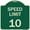 Green, variant on SignMission A-DES-GW-1824-22877 18 x 24 in. Designer Series Sign - Speed Reduction Sign Speed Limit 10 MPH, Green & White