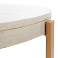 thumbnail image 6 of SAFAVIEH Navya Abstract Round Coffee Table, White Wash/Gold, 6 of 10