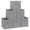 Grey-6 Pack-11 INCH, variant on 11 INCH Grey-6 Pack Fabric Foldable Storage Crates for Closet Shelves and Organization