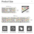 thumbnail image 3 of Yayeee Faucet Mat for Kitchen Sink 14.7" Diatomite Long Splash Guard Pad, Green Wildflower Pattern, 2 Pack, 3 of 7