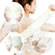 thumbnail image 5 of Juego de baño de esponja de lufa 4 en 1 con esponja de lufa, exfoliante de espalda de lufa y 2 almohadillas de lufa para limpieza profunda y promoción de la circulación de la piel, 5 of 5
