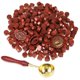 thumbnail image 5 of Naiovety 300x prácticas cuentas de cera de sellado para sobre, carta de invitación, regalo Premium y ecológico Artesanía 100 oro rojo, 5 of 6