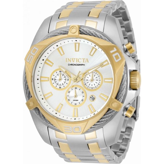 Invicta Bolt Chronograph Quartz Silver Dial Men's Watch 34126