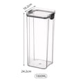 thumbnail image 6 of Tnobhg 460ml/700ml/950ml/1300ml/1800ml Kitchen Storage Jar Double Buckle Closure Good Sealing Stackable Multi-purpose Cereal Dispenser Household Supplies, 6 of 8