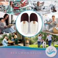 thumbnail image 4 of Bergman Kelly Womens Scuff Slippers, Anti-Slip House Shoes for Ladies w/ Memory Foam & Comfortable Fuzzy Lining, Prairie Collection, 4 of 8