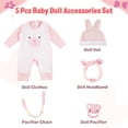 thumbnail image 2 of Accesorios para muñecas Reborn BABESIDE Conejo rosa y blanco, 2 of 7