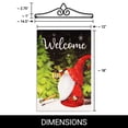thumbnail image 2 of G128 Combo Pack Garden Flag Hanger 14IN & Garden Flag Welcome Festive Gnome with Lantern 12x18IN Printed Double Sided Blockout Fabric, 2 of 9