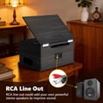 thumbnail image 6 of RetroAudio 10-in-1 Turntable with 3-Speed Record Player, Bluetooth, CD, Cassette Tape, AM/FM Radio, USB, Built-in Speakers,Black, 6 of 11