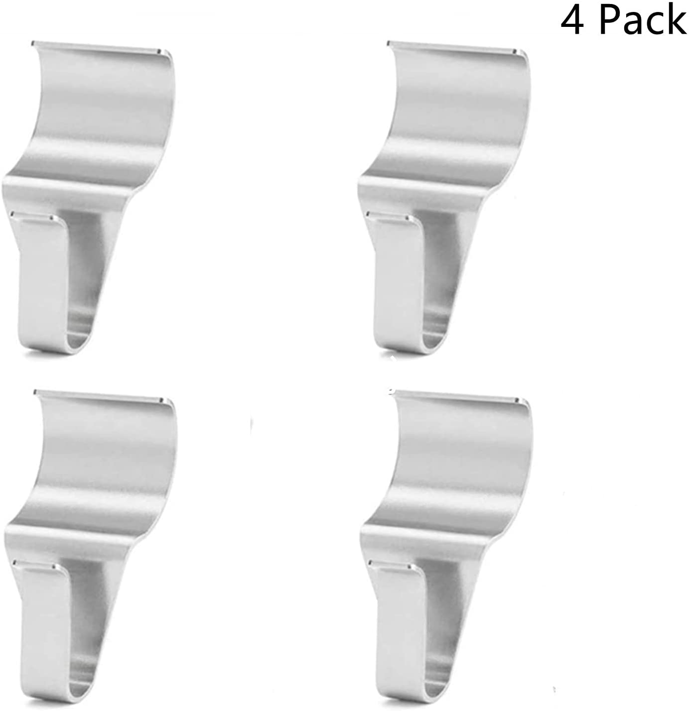 PILLYBALLA Vinyl Siding Hooks for Hanging, Heavy Duty Outdoor Decorations Siding Hanger, Stainless Steel Vinyl Siding Clips Low Profile No-Hole Hanger Hooks(4Pack) - image 3 of 7