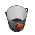 thumbnail image 3 of PHELIKA Fall Bird Maple Leaves 01 Laundry Basket 65L Large Foldable Round For Dirty Clothes Toy Storage, 3 of 6