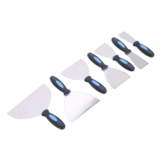 Drywall Scraper, Stainless Steel Versatile Usage Hanging Hole Putty Applying Tools 1.5 2 3 4 5 6 8 Inch Easy To Maintain for Repairing Dents
