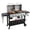 Combo Gas Grill & Black, variant on Flintex 6-Burner Propane Gas Grill Griddle Combo, 2-in-1 Dual Outdoor BBQ with Porcelain-Enameled Cast Iron Grates & Cast Iron Griddle, Stainless Steel Lids for Backyard Cooking