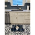 thumbnail image 3 of Carolines Treasures BB5063RUG Blue Flowers Longhair Creme Dachshund Machine Washable Memory Foam Mat 19 X 27" multicolor, 3 of 4