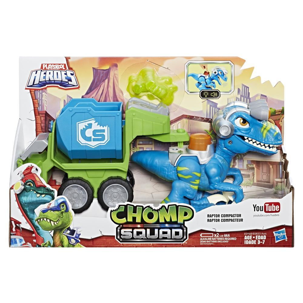 playskool heroes chomp squad raptor compactor