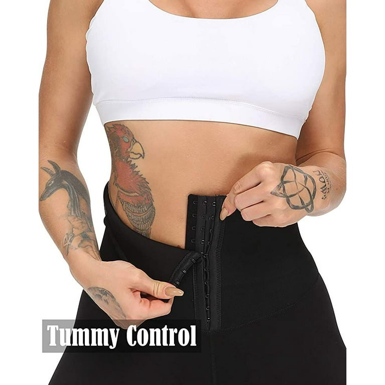 Lilvigor Women's Tummy Control Fitness Corset Adjustable Gym Workout  Running Leggings High Waist Yoga Pants 