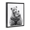 thumbnail image 4 of Stupell Industries Two Hugging Bears Animals & Insects Painting Black Floater Framed Art Print Wall Art, 17 x 21, 4 of 10