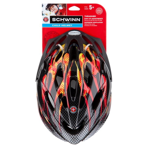 Schwinn Boy S Thrasher Flames Multipack Helmet Walmart Com Walmart Com