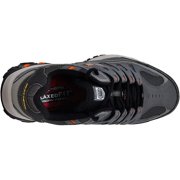 Skechers Men Cankton Athletic Steel Toe Work Sneaker, Charcoal/Orange, 9.5 M US