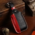 thumbnail image 3 of Leather Car Key Fob Case Cover Holder for Jaguar Xe Xf Xj F-Pace F-Type, 3 of 9