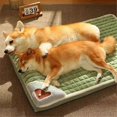 thumbnail image 5 of Pet Dog Bed Mat Protect Cervical Spine Detachable Dog House Indoor Comfort Coft Pet Supplies, Brown, M, 5 of 5